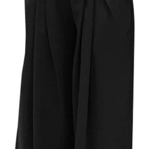 Pants for Women High Waisted Wide Leg Stretchy Loose Fit Casual Trousers with Pocket