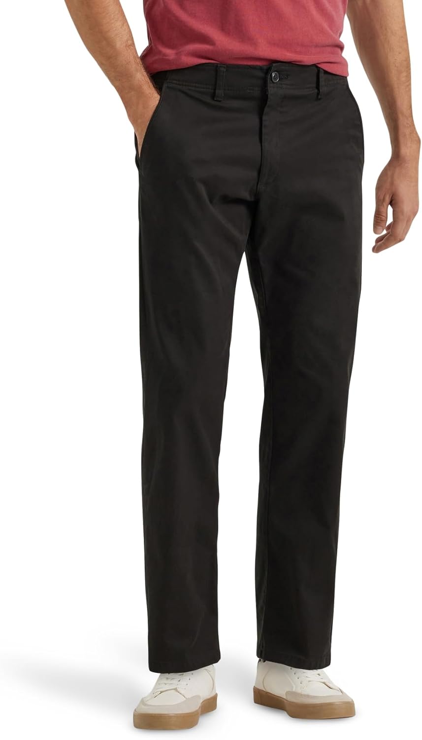 Men's Flat Front Regular Straight Pant