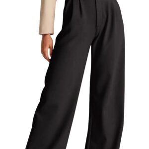 High Waisted Work Pants for Women Business Casual Outfits 2025 Office Dress Pants Trousers with Pockets
