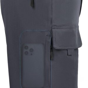 men Hiking s 9"/10" Quick Dry Lightweight Waterproof for Golf Tactical Fishing Casual with 6 Pockets