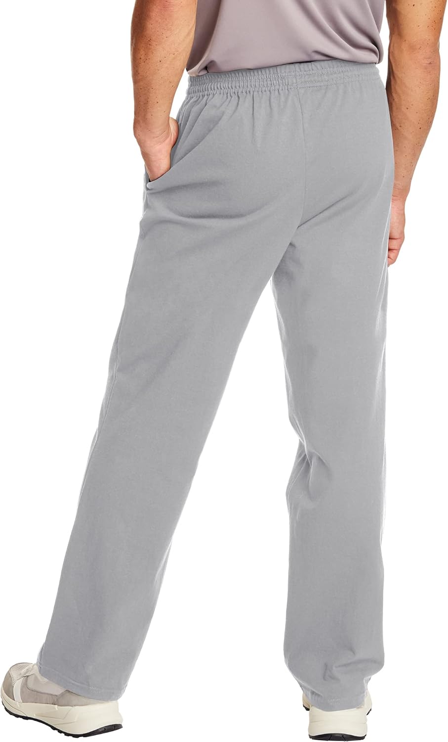 Sweatpants, Men’s Cotton Jersey Pants with Pockets, 33” - Image 2