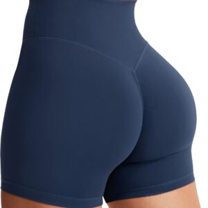 Women's Biker Shorts 3.6" /4.5" / 6" Workout Gym Shorts  Waist Tummy Control Hidden Scrunch Running Yoga