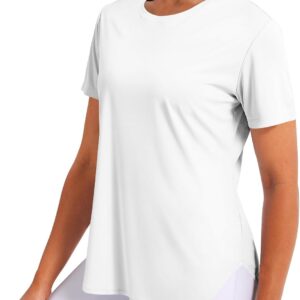 Women's Short Sleeve Workout Tops Athletic Shirts UV Protection Sun Shirts UPF 50+ Quick Dry Lightweight