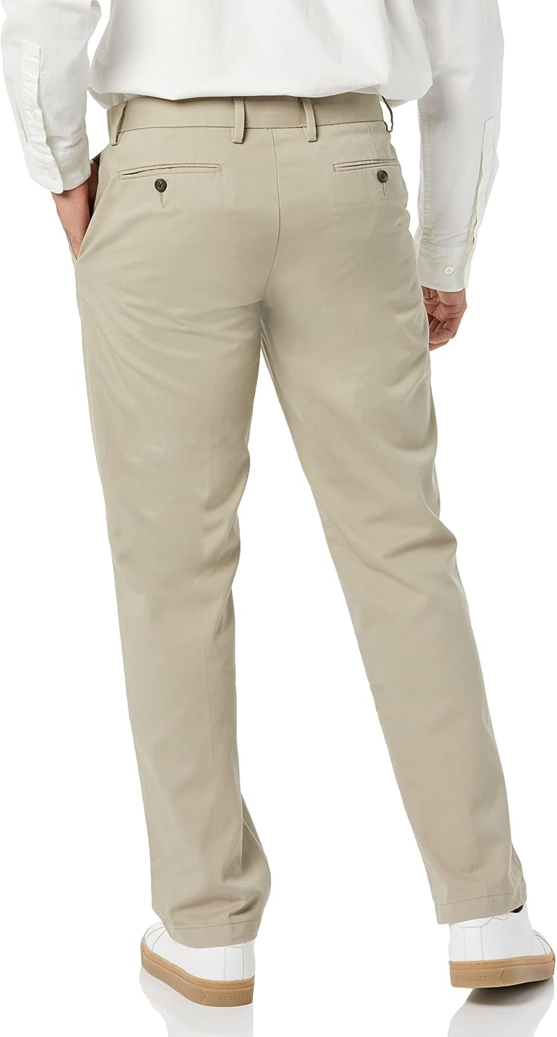 Men's Straight-Fit Wrinkle-Resistant Flat-Front Chino Pant - Image 2