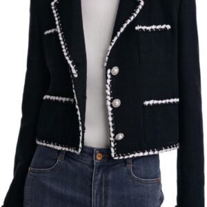 2025 Womens Casual Blazers Long Sve Work Office Open Front Suit Jacket Business Blazer