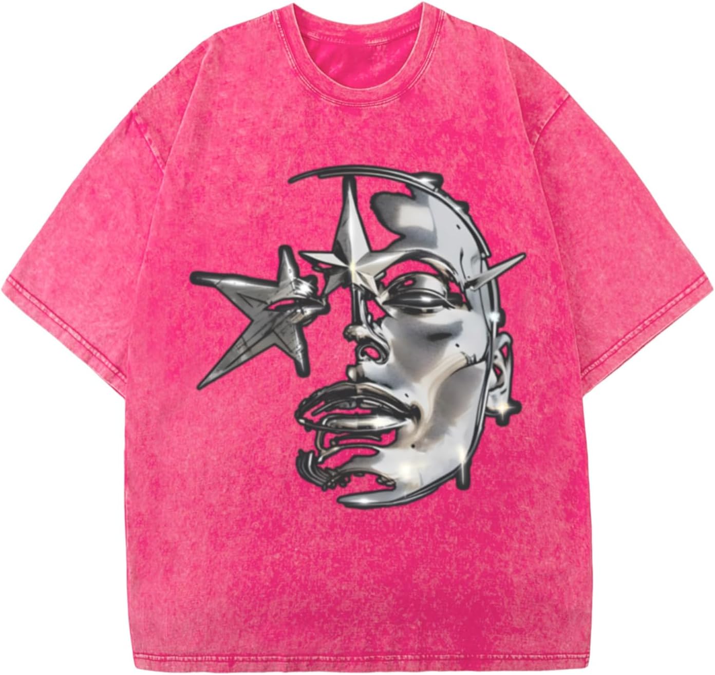 men Graphic Tees Acid Wash Tshirt Oversized T-Shirt Vintage Shirt Streetwear Casual Cotton Loose Fit Tee Tops