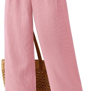 Women Striped Dress Pants 2025 Spring Business Casual Outfits Wide Leg Long  Pants Work Office Trousers