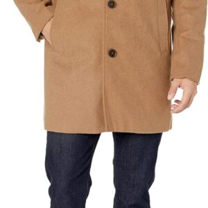 Men's  Wool Blend Top Coat (Regular and Big & Tall Sizes)