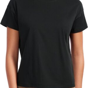 Pima Cotton Short Sleeve Workout Tops for Women Loose Basic T-Shirts Athletic Gym Casual Shirts