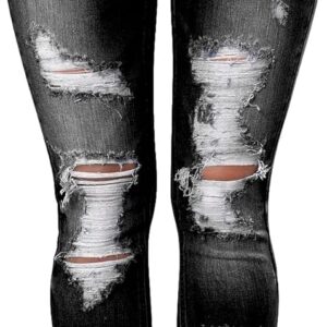 Women High Waisted Jeans for Women Distressed Stretch Jeans for Women Ripped Butt Lift Jeans Denim Pants