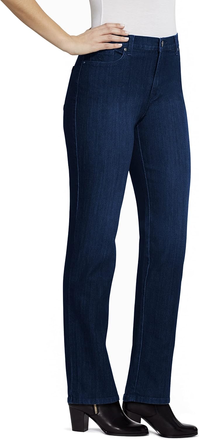 Women Classic High Rise Tapered Jean - Image 2