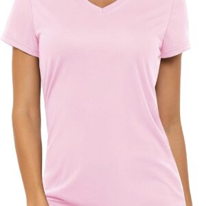 Women's T Shirts V-Neck Short Sleeve UPF 50+ Sun Protection Performance Quick Dry Athletic Shirts Tee Tops