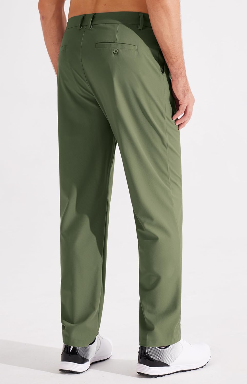 Men's Golf Pants Classic Fit Flat Front Work Dress Pants 29" 31" 33" Stretch Casual Pants Lightweight with Pockets - Image 2