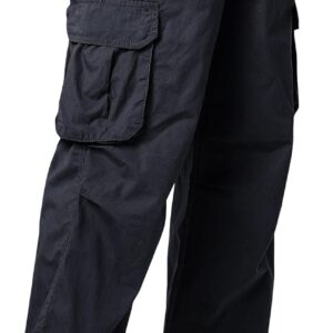 Men's Cargo Pants Trendy Casual Loose Fit Stretch Elastic Waist Work Pants Streetwear