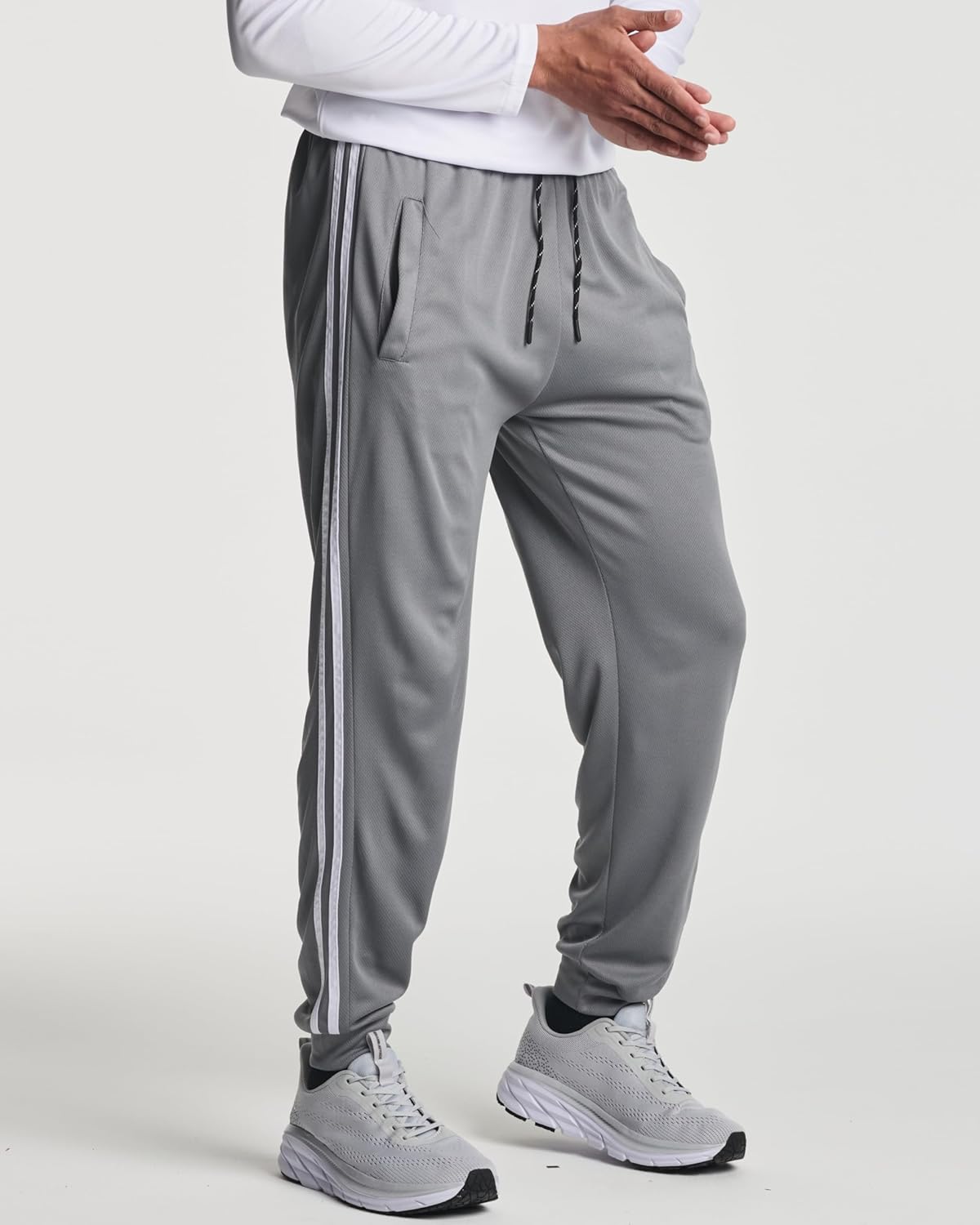 3 Pack: Men's Tech Mesh Active Athletic Casual Jogger Sweatpants with Pockets(Available in Big & Tall) - Image 2