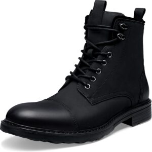 Mens Boots Motorcycle Casual Boots for Men Zipper Fashion  Boots Mens