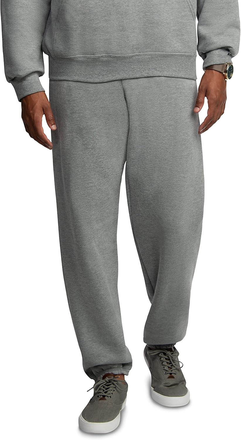 Elastic Bottom Sweatpants with Pockets, Relaxed Fit, Moisture Wicking, Breathable