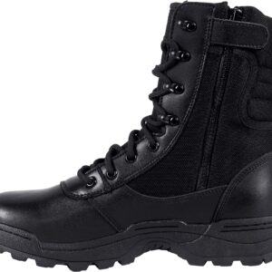 Men's Military Tactical Work Boots Side Zipper Jungle Army Combat Boots