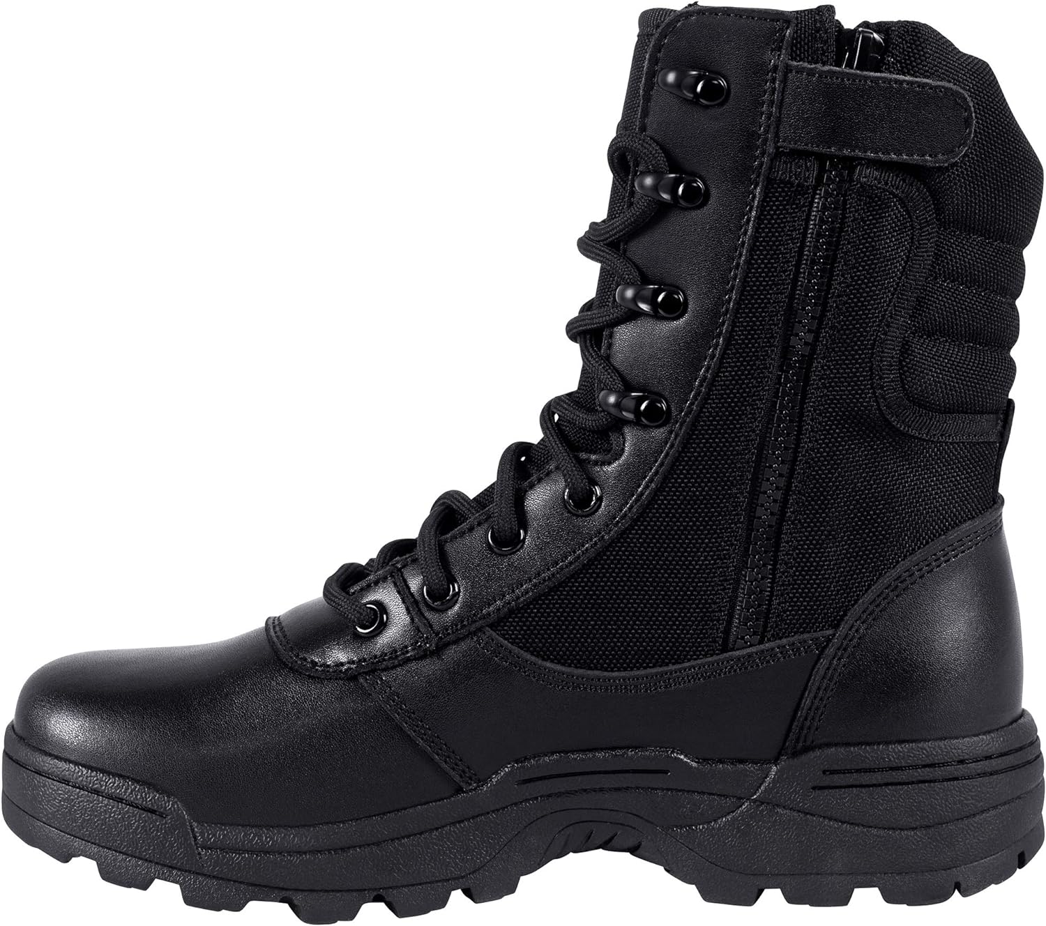 Men's Military Tactical Work Boots Side Zipper Jungle Army Combat Boots