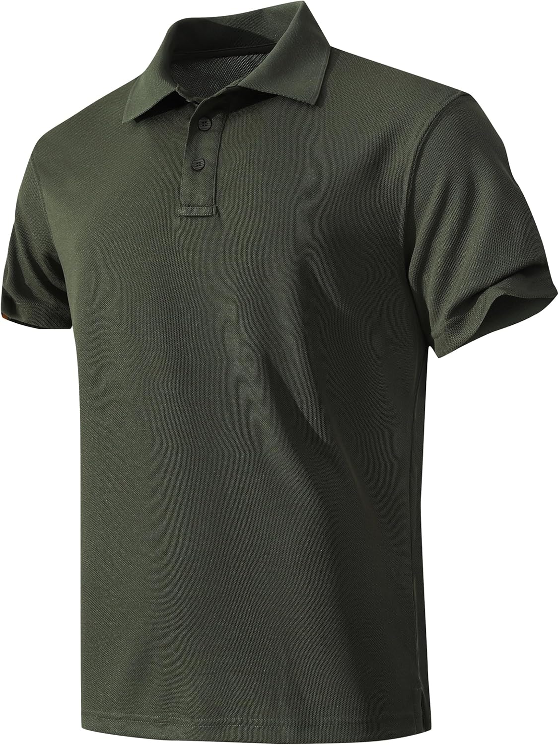 men Quick-Dry Shirts Short Sve Performance for Golf Tennis Daily Casual Collared T-Shirt