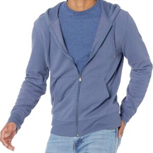 Men's Lightweight French Terry Full-Zip Hoodie with Comfortable Fit