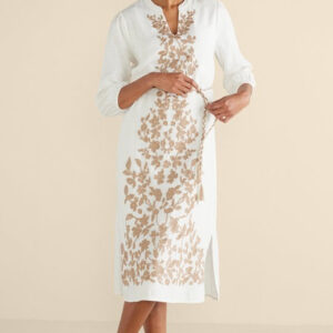 Kimora Embroidered Midi Dress