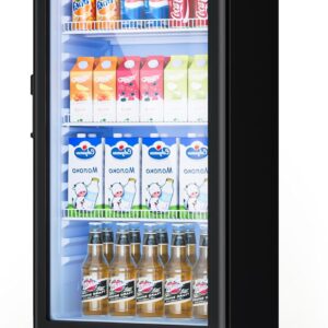 6 Cu.Ft Commercial Display Refrigerator with Glass Door & Lock