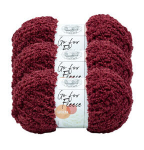 Lion Brand Go For Fleece 184yds Jumbo Polyester Yarn 3 Bundle
