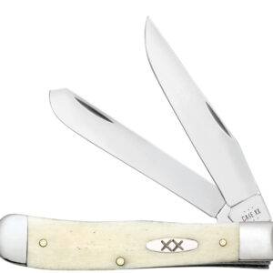 Case XX Natural Smooth Bone Trapper Folding Knife CA13310