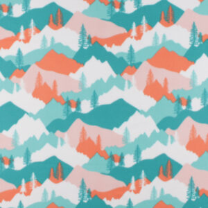 Outdoor Mountain Blizzard Fleece Fabric