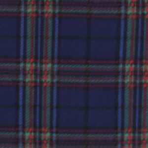 Navy Tartan Plaid Blizzard Fleece Fabric