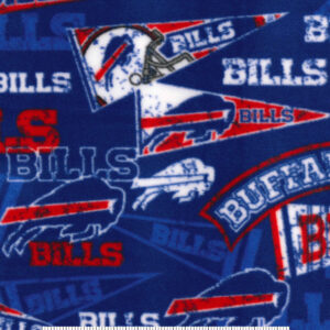 Fabric Traditions Buffalo Bills Fleece Fabric Retro