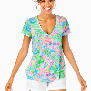 Etta V-Neck Top | Lilly Pulitzer Outlet | Lilly Pulitzer Outlet