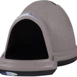 Petmate Indigo Dog House (Igloo Dog House, Made in USA with 90% Recycled Materials, All-Weather Protection Pet Shelter) for XL Dogs -90 to 125 pounds, Made in USA