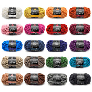 Arteza Dark Colors Premium Worsted Acrylic Yarn 20 Bundle