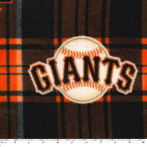 Fabric Traditions San Francisco Giants Fleece Fabric Plaid
