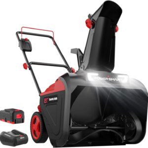 PowerSmart 40V Cordless Snow Blower 21-in Snow Blower Battery Powered, Battery and Charger Included, HB2421