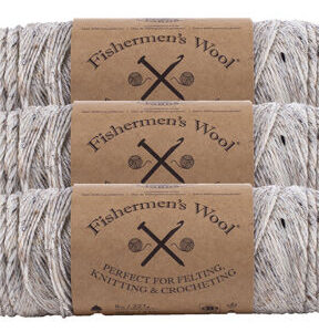Lion Brand Fishermen's 348yds Worsted Wool Yarn 3 Bundle
