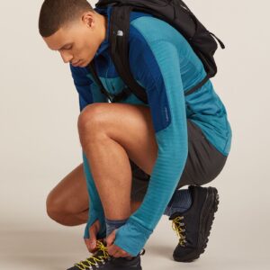 Men's Merino Blend Run+ Ultralight Crew Socks Fusion Dye