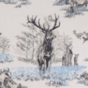 Winter Deer Anti Pill Fleece Fabric
